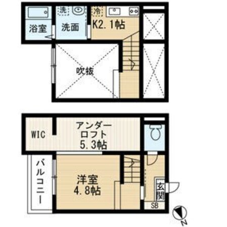 i・スペース小本(アイスペースコモト)の物件間取画像